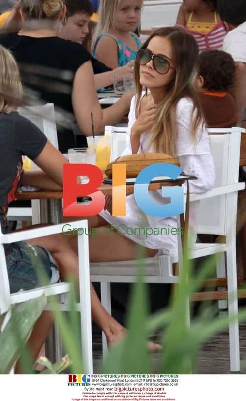 Actress Isabel Lucas Lunches in Miami