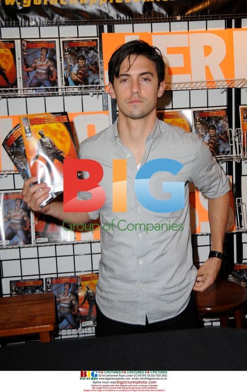 Milo Ventimiglia signs 'Berserker' at LA comics shop