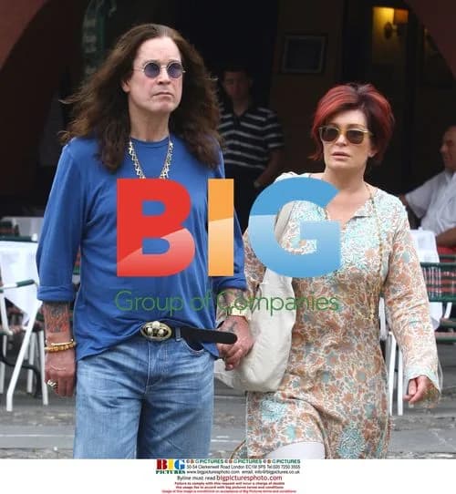 Ozzy and Sharon Osbourne on Holiday in Portofino