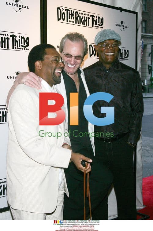 Spike Lee, Danny Aiello and Samuel L. Jackson arrive for "Do The Right Thing" 20th anniversary