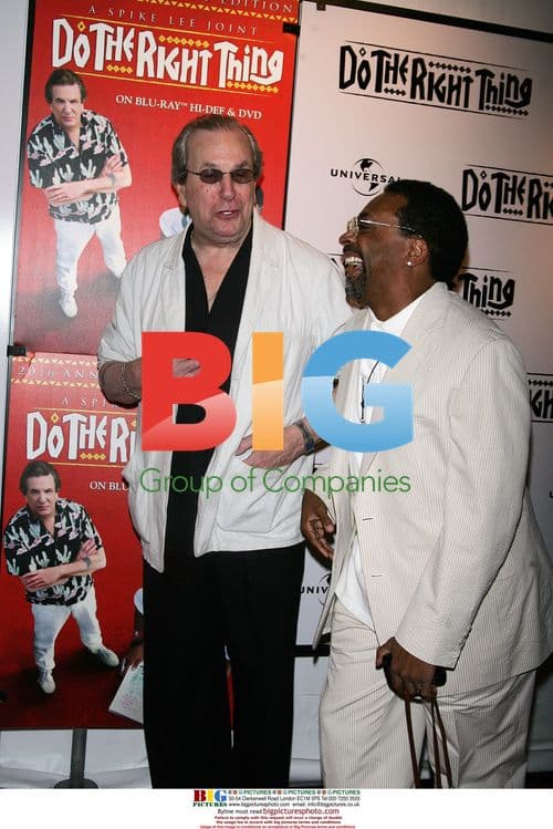 Spike Lee and Danny Aiello at "Do The Right Thing" 20th Anniversary