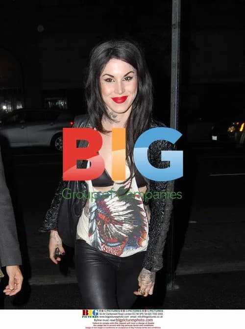 Tattoo artist Kat Von D at Katsuya Restaurant