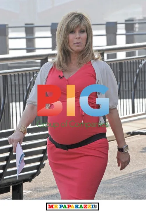 Kate Garraway outside GMTV studios
