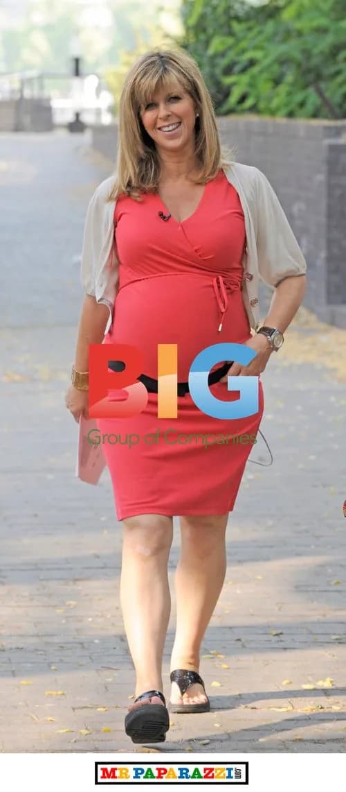 Kate Garraway outside GMTV studios