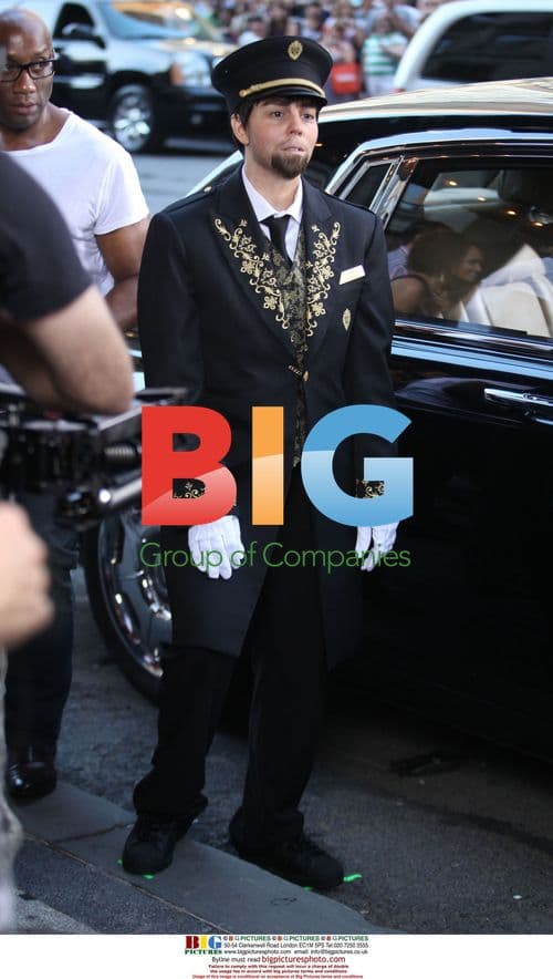 Mariah Carey on Music Video Set