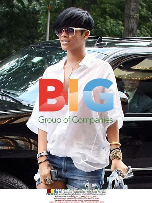 Rihanna at hotel in NYC
