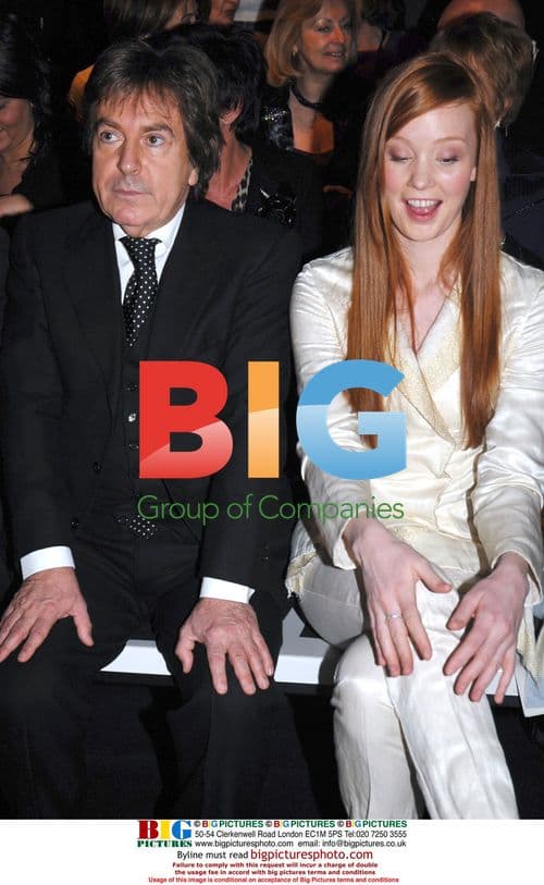 Fabrizio Del Noce and Elizabeth Kinnear at Mariella Burani Fashion Show