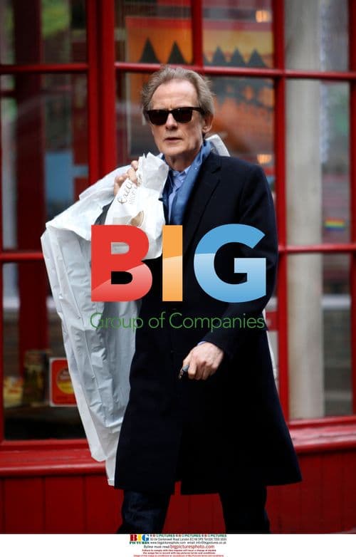Bill Nighy out and about in London