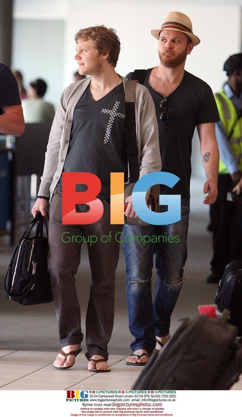 Coldplay Leave Perth Airport, Australia