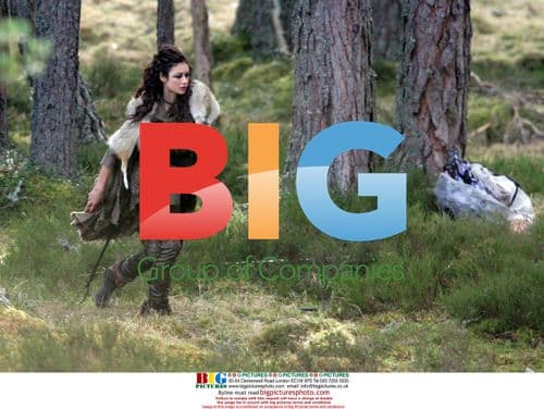 Olga Kurylenko on the set of "Centurion"