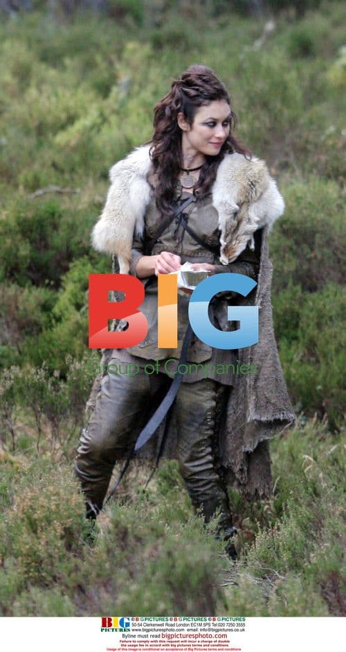 Olga Kurylenko on set of "Centurion"