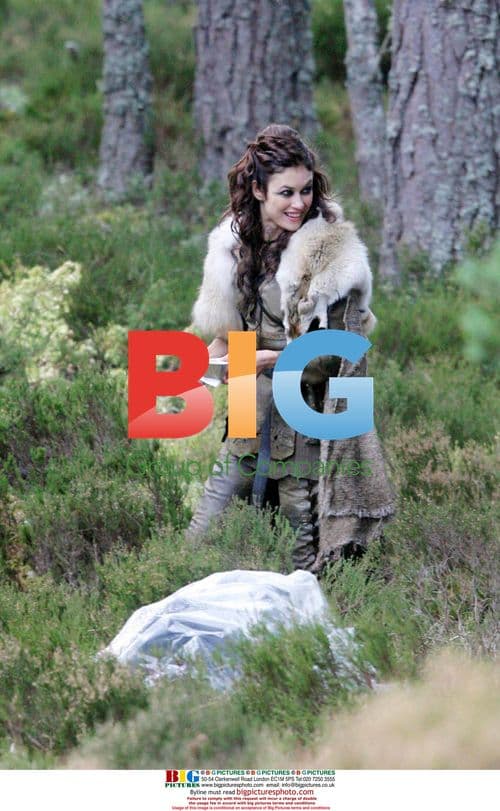 Olga Kurylenko on "Centurion" set in Scottish Highlands