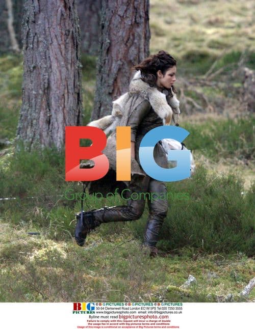 Olga Kurylenko on set of "Centurion"