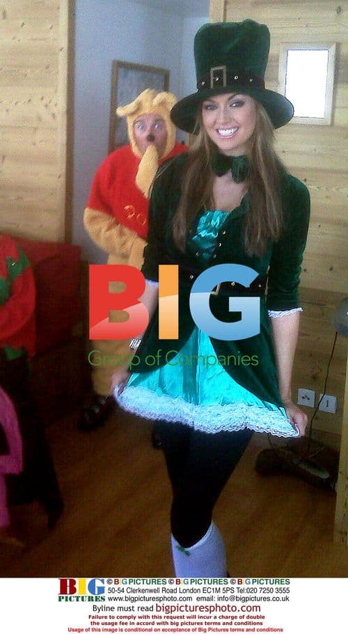 Rosanna Davison Poses as Saucy Leprechaun