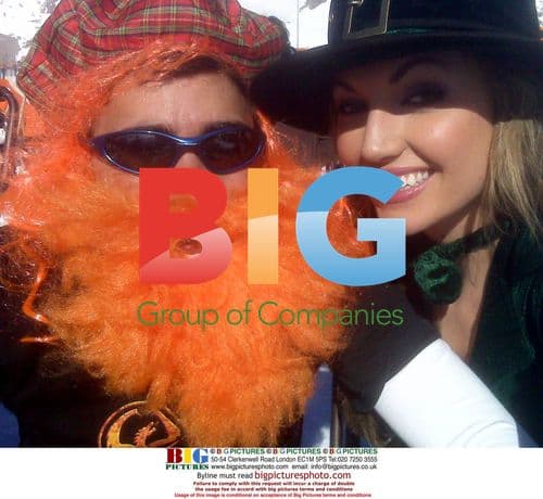 Rosanna Davison Poses as Saucy Leprechaun