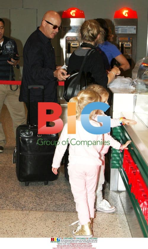 Ledger family at Sydney airport after LA trip