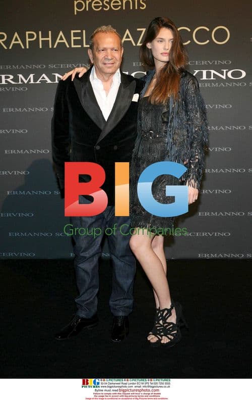 Bianca Balti and Ermanno Scervino at Milan Fashion Week party