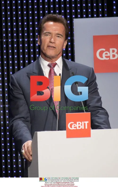 Arnold Schwarzenegger at CeBIT 2009
