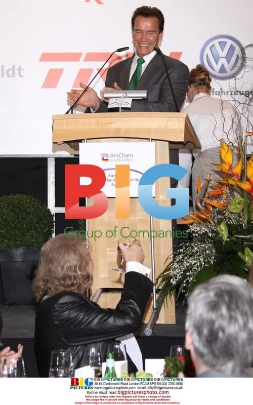 Arnold Schwarzenegger at AmCham Gala Luncheon