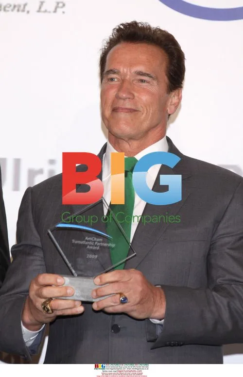 Arnold Schwarzenegger at AmCham Transatlantic Partnership Award Gala
