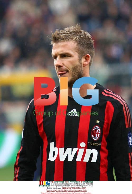 David Beckham jokes with Antonio Cassano