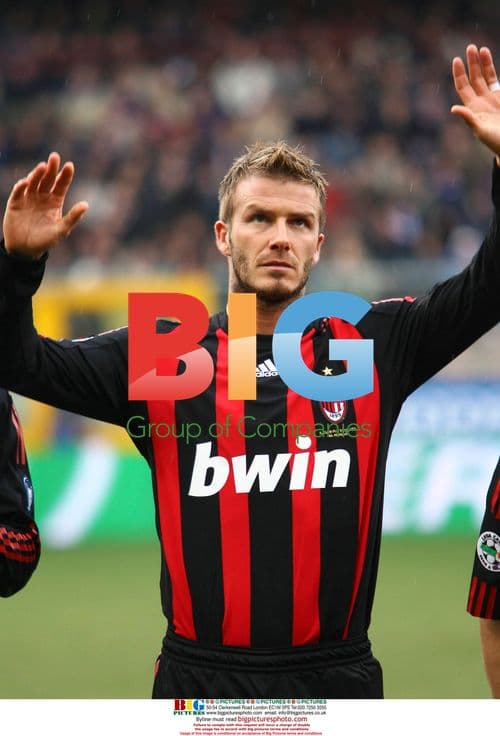 David Beckham Jokes with Cassano During Match