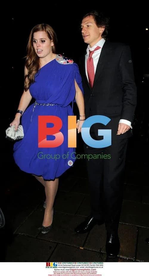 Princesses Eugenie and Beatrice Leave China Tang