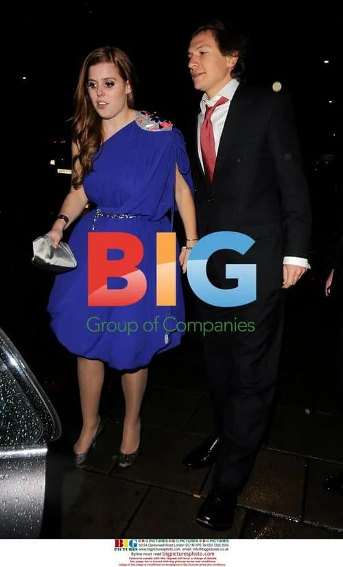 Princesses Eugenie and Beatrice Leaving China Tang