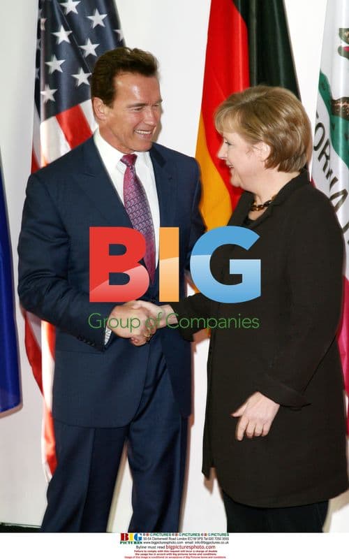 Arnold Schwarzenegger at CEBIT FAIR 2009