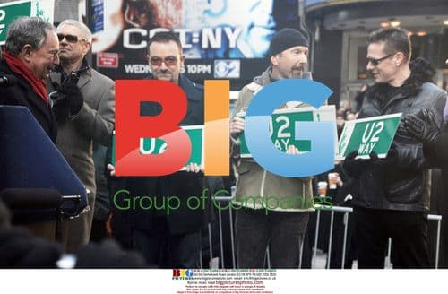 NYC Mayor Bloomberg renames street for U2