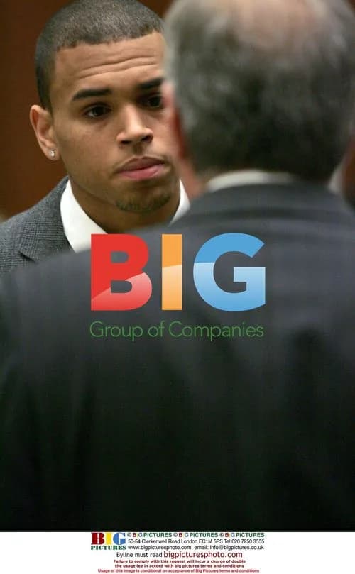 Chris Brown in Court