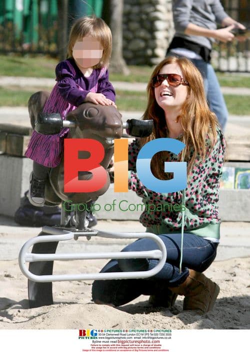 Isla Fisher and daughter Olive at park