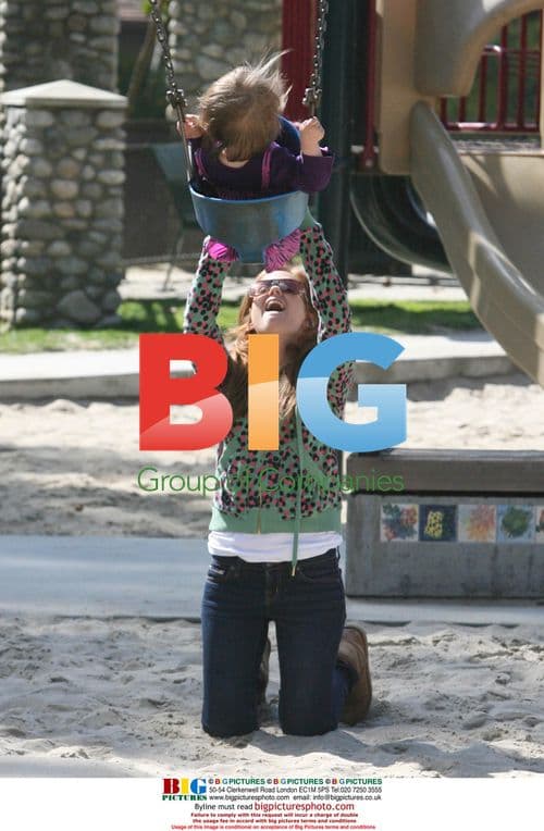 Isla Fisher and Daughter Olive at Beverly Hills Park