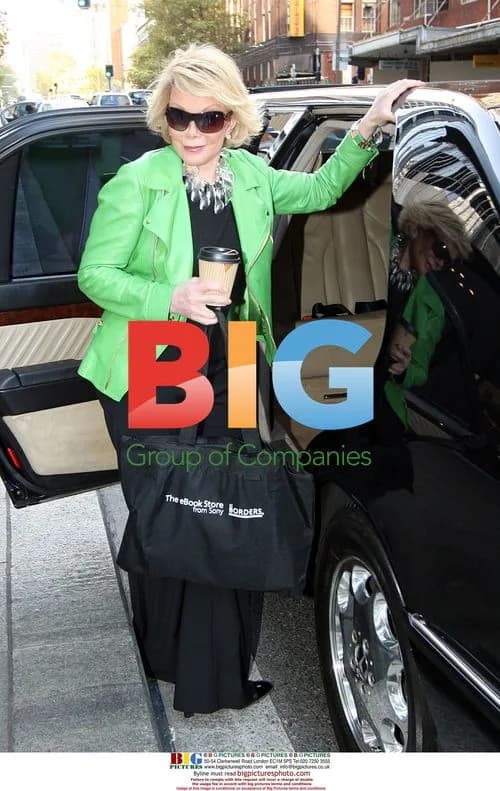 Joan Rivers Arriving at Australian TV Station