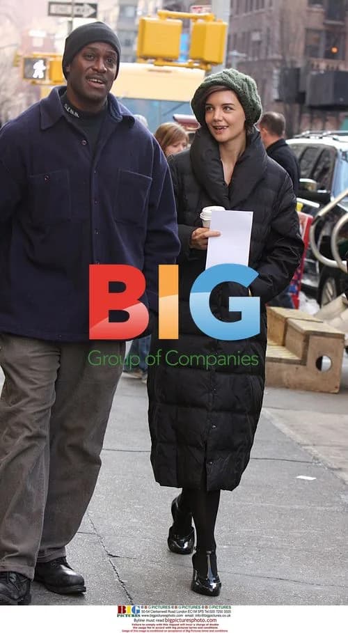 Katie Holmes on 'The Extra Man' set