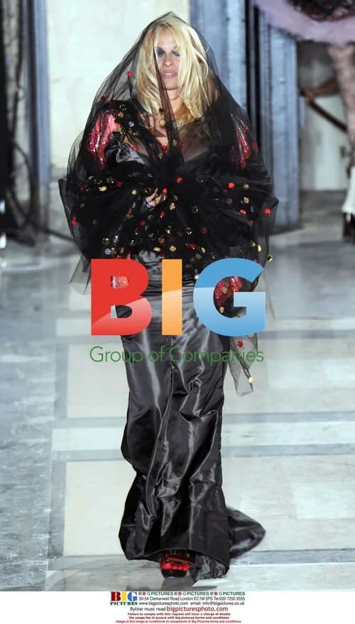 Pamela Anderson Walks Vivienne Westwood Runway