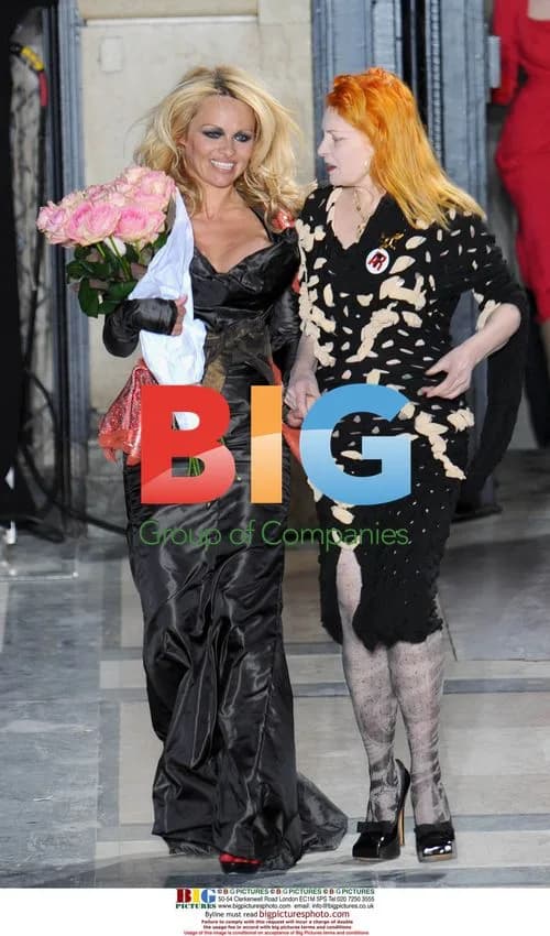 Pamela Anderson at Vivienne Westwood Fashion Show