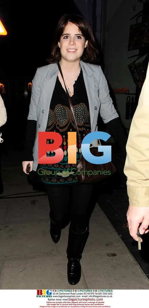 Princess Eugenie leaving Raffles Club