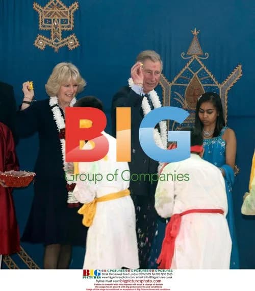 Prince Charles and Duchess Camilla Celebrate Holi