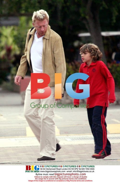 Boris Becker picks up son Elias from school