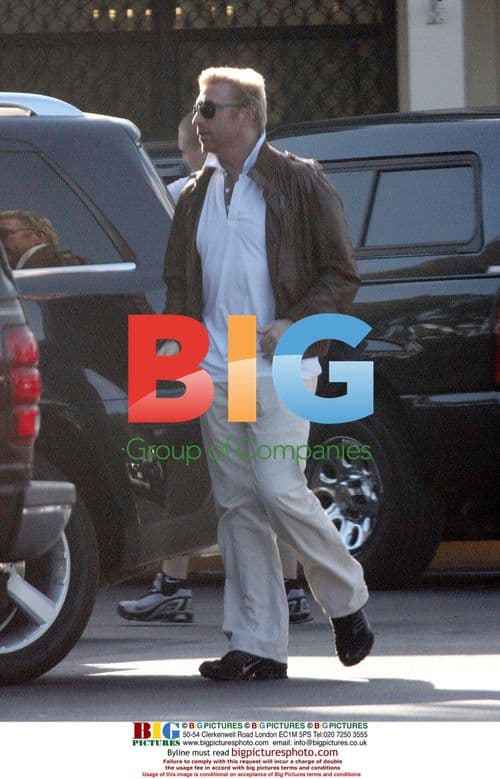 Boris Becker Picks Up Kids From School