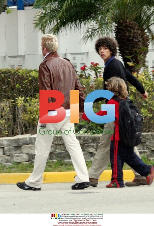 Boris Becker picks up kids from school