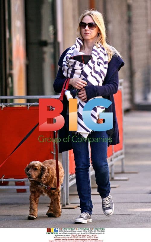 Naomi Watts Out with Newborn Son