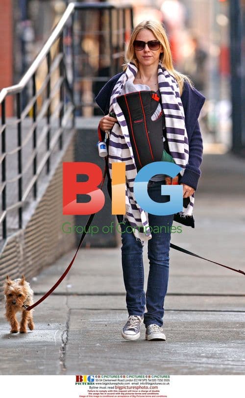 Naomi Watts takes stroll with newborn son