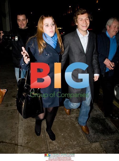 Princess Beatrice and boyfriend Dave Clark leaving Nobu