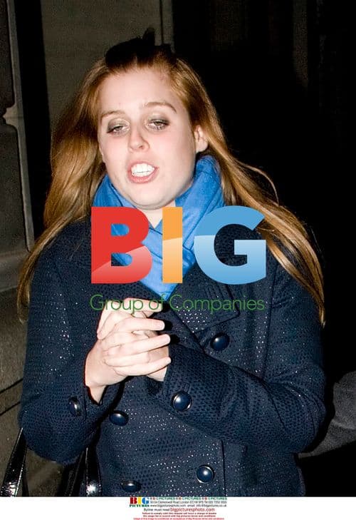 Princess Beatrice and Dave Clark leaving Nobu