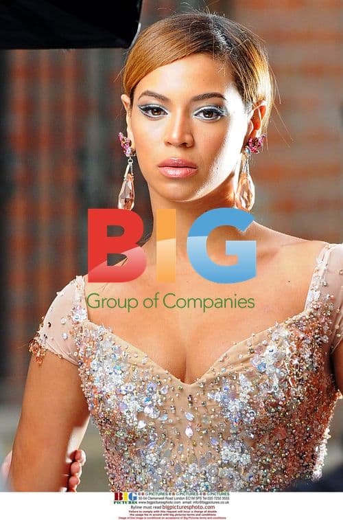 Beyonce Knowles on video shoot