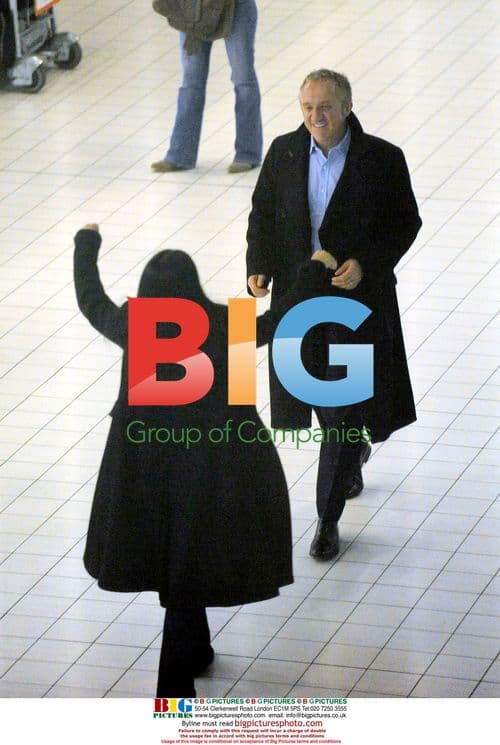 Salma Hayek and François-Henri Pinault at Paris Airport