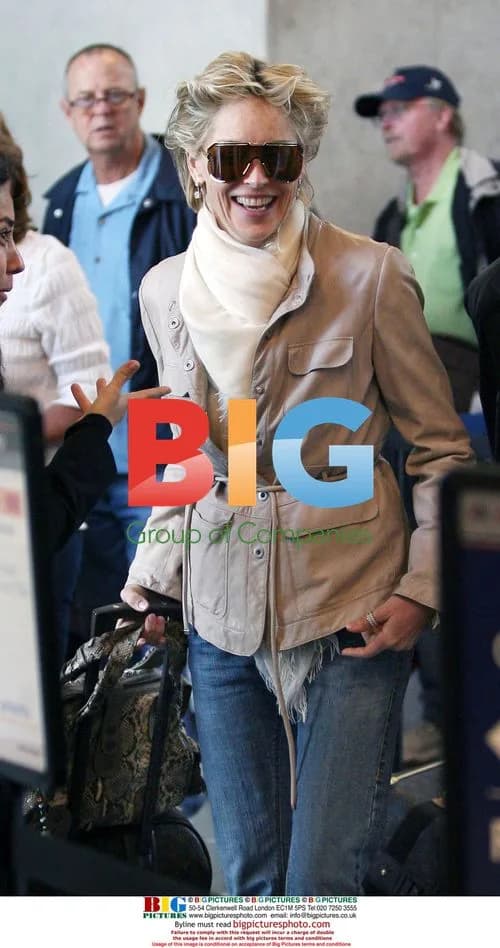 Sharon Stone at LAX