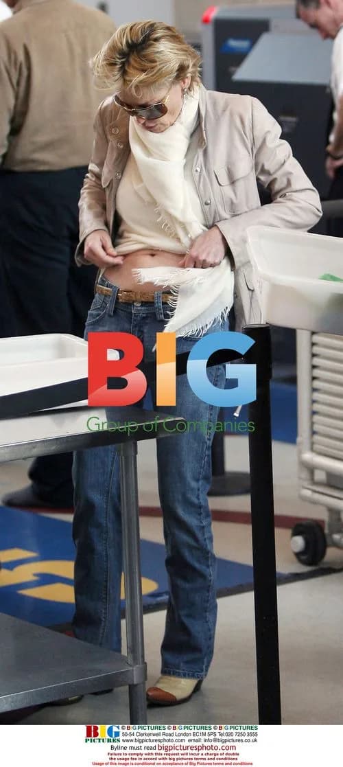 Sharon Stone at LAX